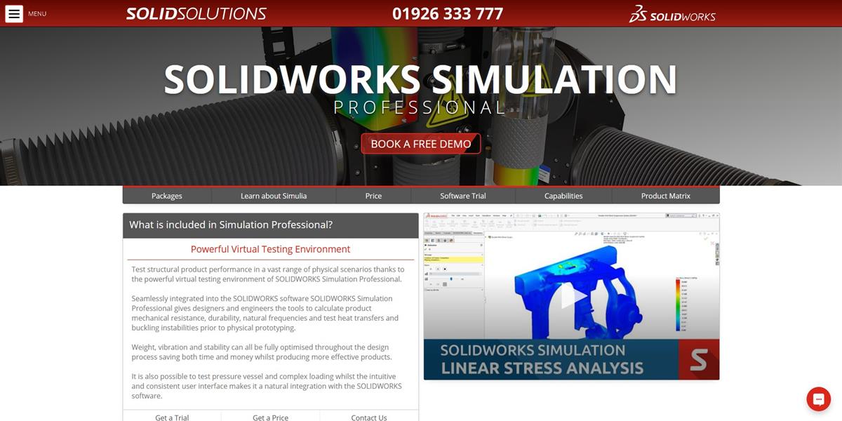 does solidworks professional have simulation