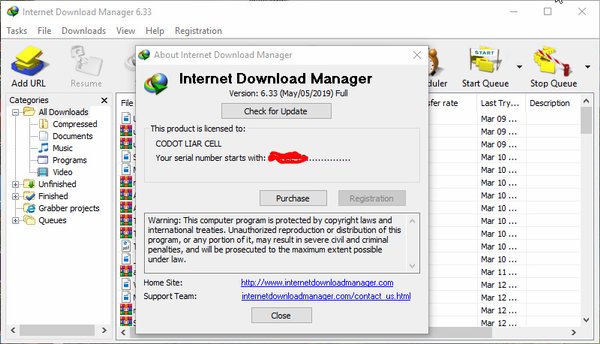 serial number internet download manager